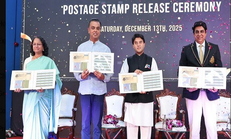 ज्योतिरादित्य सिंधिया ने जारी किया बॉम्बे जिमखाना का 150वां स्मारक डाक टिकट