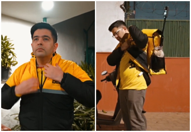 VIDEO : AAP सांसद राघव चड्ढा Gig Workers का दर्द जानने जमीन पर उतरे, डिलीवरी बॉय बन घरों तक पहुंचाया सामान