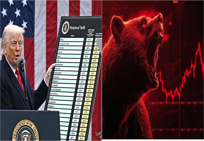 'डोनाल्ड ट्रंप' के टैरिफ टेरर से कांपा भारतीय शेयर बाजार, चार दिनों में निवेशकों के 7 लाख करोड़ रुपये स्वाहा