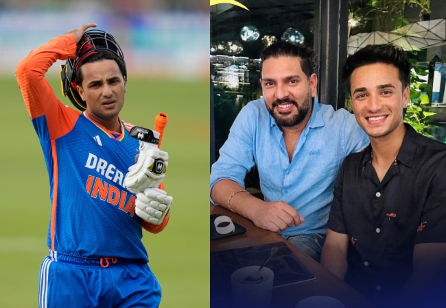 फिर भी 12 गेंदों में 50 रन नहीं बना पाए? युवराज सिंह ने चेले अभिषेक शर्मा के लिए मजे