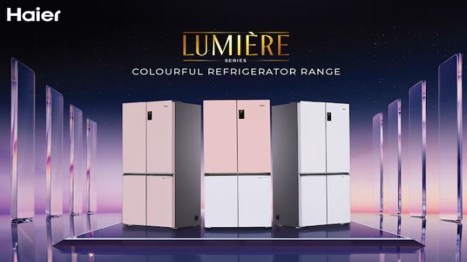 Haier 4-door refrigerator :  Haier ने भारत में लॉन्च किया 4-डोर रेफ्रिजरेटर , इतने रुपये है कीमत