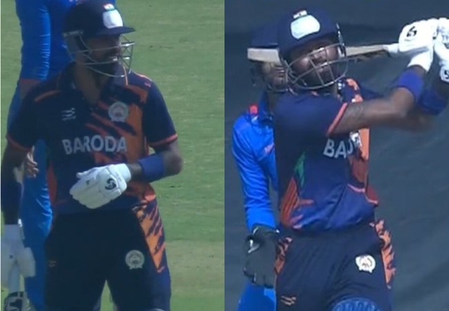 6, 6, 6, 6, 6, 4 एक ओवर में 66 से 100 रन तक पहुंचे हार्दिक पांड्या, वनडे टीम के ऐलान से पहले 92 गेंदों में ठोके 133 रन