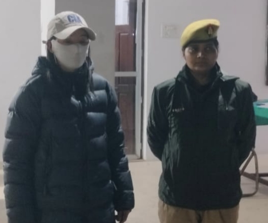 अवैध रूप से भारत में प्रवेश कर रही चीन की महिला गिरफ्तार,विदेशी अधिनियम में भेजी गई जेल