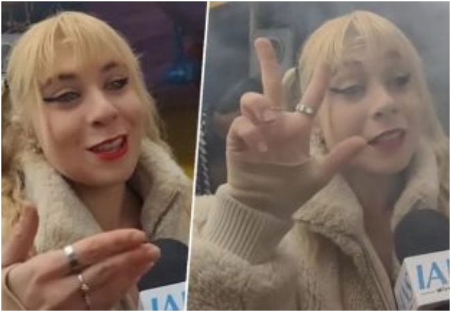 Magh Mela 2026 : त्रिवेणी संगम तट पर पहुंची इटली की महिला पर्यटक लुकेरेज़िया, बोलीं- भारत को बताया एक 'जादुई' देश