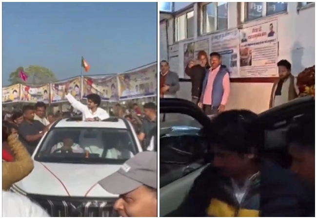 VIDEO: सिंधिया के बेटे कार की सनरूफ से कर रहे थे लोगों का अभिवादन; तभी ड्राइवर ने किया बड़ा कांड, जाना पड़ा अस्पताल