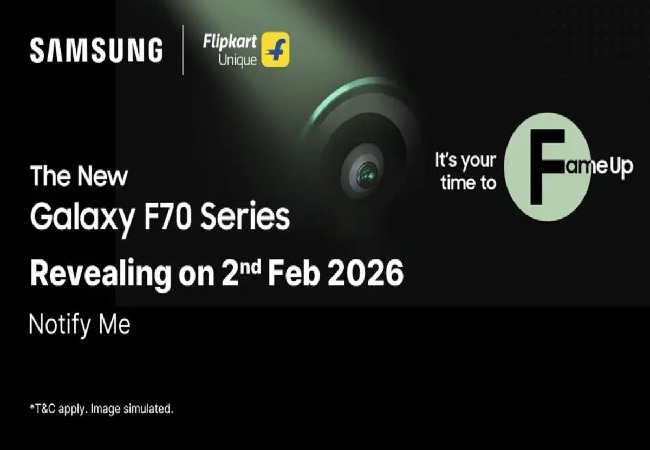 Samsung Galaxy F70 सीरीज अगले महीने भारत में होगी लॉन्च, फ्लिपकार्ट माइक्रोसाइट लाइव