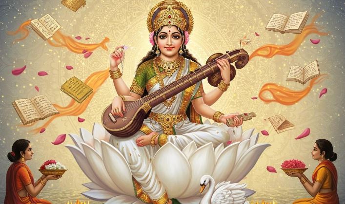Basant Panchami 2026 : बसंत पंचमी पर कला की देवी सरस्वती की करें पूजा , जानें शुभ मुहूर्त और महत्व