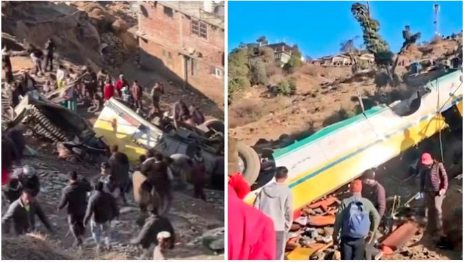 Sirmour Bus Accident : सिरमौर जिले के हरिपुरधार में बस में सवार नौ यात्रियों की मौके पर ही मौत , कई घायल