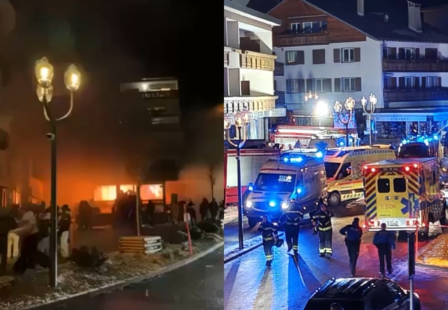 Switzerland Blast: नए साल पर स्विट्जरलैंड के स्की रिज़ॉर्ट शहर क्रैंस मोंटाना में धमाके, कई लोगों की मौत