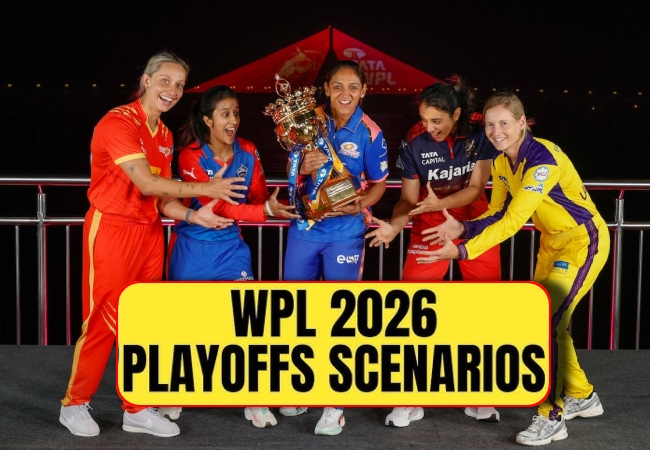 WPL 2026 Playoffs Scenarios : आरसीबी के बाद कौन-सी दो टीमें प्लेऑफ़ में बना सकती हैं जगह? समझें पूरा समीकरण