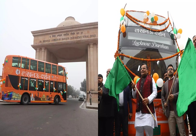 इलेक्ट्रिक डबल डेकर बस से करें ‘लखनऊ दर्शन’, ऐसा रहेगा रूट और इतना होगा किराया, मंत्री जयवीर सिंह ने दिखाई हरी झंडी