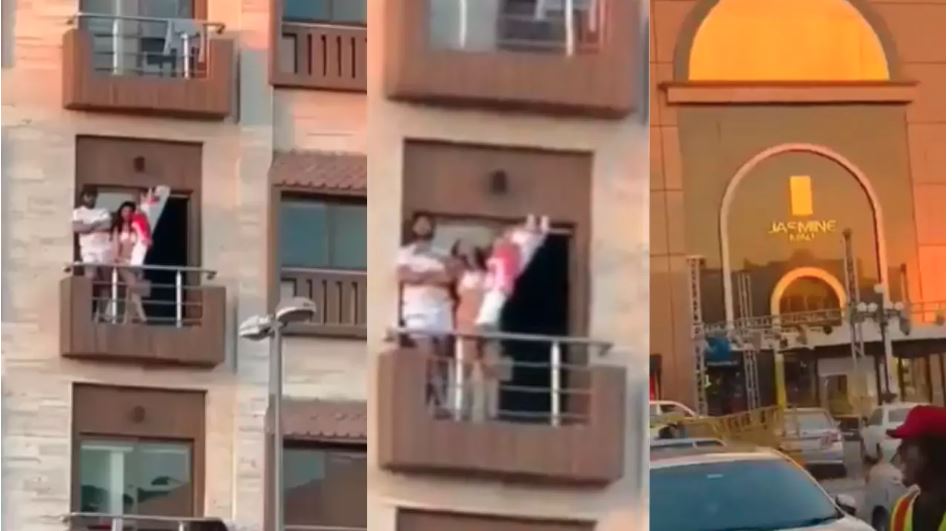 VIDEO : बालकनी में युवती के बिकनी शो ने बढ़ाया सोशल मीडिया का पारा, ऐसी भीड़ जुटी कि ट्रैफिक हो गया जाम