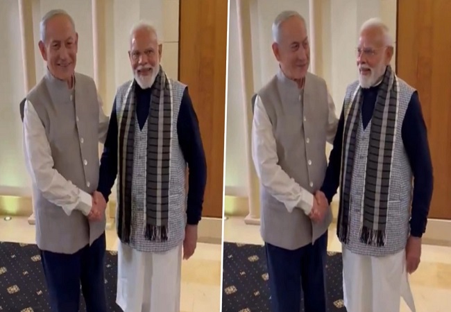 Video-नेहरू जैकेट पहन इजरायल के प्रधानमंत्री बेंजामिन नेतन्याहू ने पीएम मोदी को दिया सरप्राइज, जानें कैसा रहा रियक्शन?