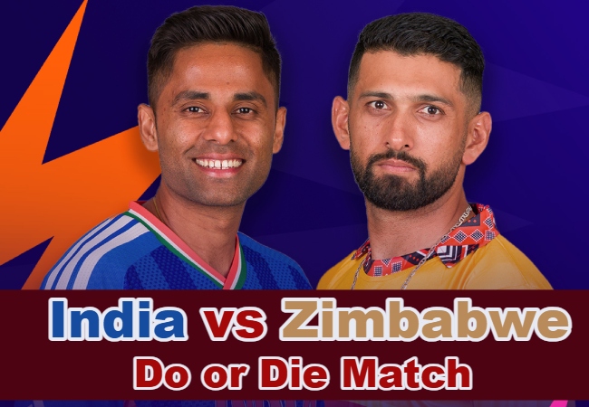 IND vs ZIM Live : आज भारत और जिम्बाब्वे के बीच होगा करो या मरो का मुकाबला, जानें- कब, कहां देख पाएंगे लाइव