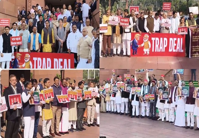 नरेंद्र मोदी ने ट्रंप के आगे सरेंडर कर देश के सम्मान से किया है खिलवाड़, उनको देश नहीं करेगा माफ : कांग्रेस