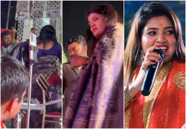VIDEO : 'ये रेट बताएगा मेरा...' भोजपुरी सिंगर निशा उपाध्याय ने अश्लील कमेंट करने वाले संचालक की स्टेज पर चप्पल से की पिटाई