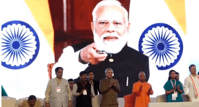 सेमीकंडक्टर यूनिट का पीएम मोदी ने किया शिलान्यास, बोले-आज भारत विकसित होने के लक्ष्य पर बहुत तेजी से कर रहा काम