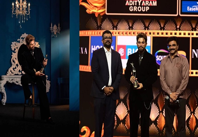 फिल्मफेयर अवार्ड्स में अभिनेता अल्लु अर्जुन को फिल्म पुष्प-2 द रूल के लिए मिला बेस्ट एक्टर का अवार्ड