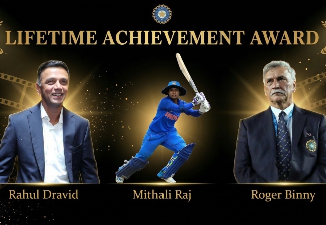 BCCI Naman Awards 2026 List : रोजर बिन्नी, राहुल द्रविड़ और मिताली राज को मिलेगा लाइफटाइम अचीवमेंट अवार्ड, देखें कौन-कौन होगा सम्मानित