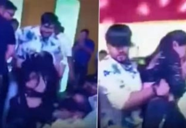 Video Viral : भोजपुरी गायक धनंजय शर्मा ने स्टेज शो के दौरान महिला डांसर को भीड़ में फेंका, मचा हंगामा