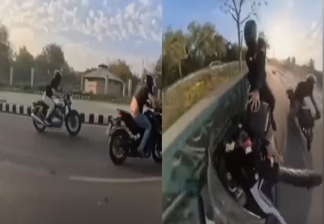 VIDEO : लखनऊ में स्टंटबाजी के चक्कर में 12वीं के छात्र की गई जान, बुलेट-स्कूटी की भीषण टक्कर,