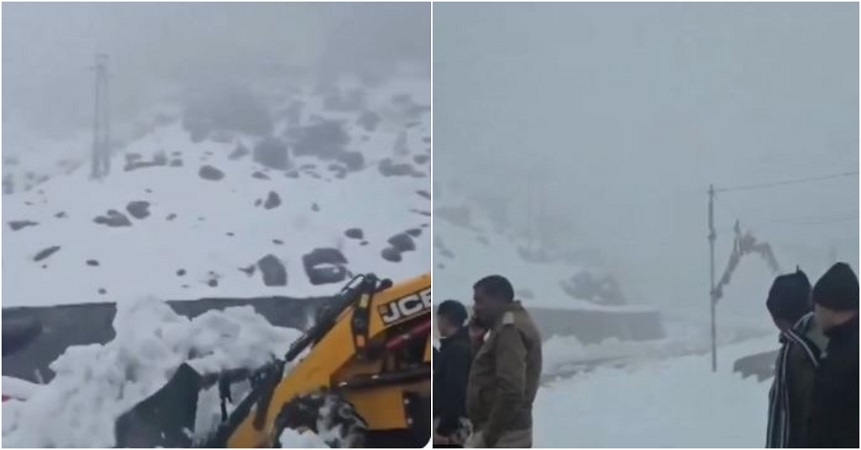 पहाड़ों पर भारी बर्फबारी, जम्मू-कश्मीर और लद्दाख में फैली सफेद चादर, जनजीवन प्रभावित