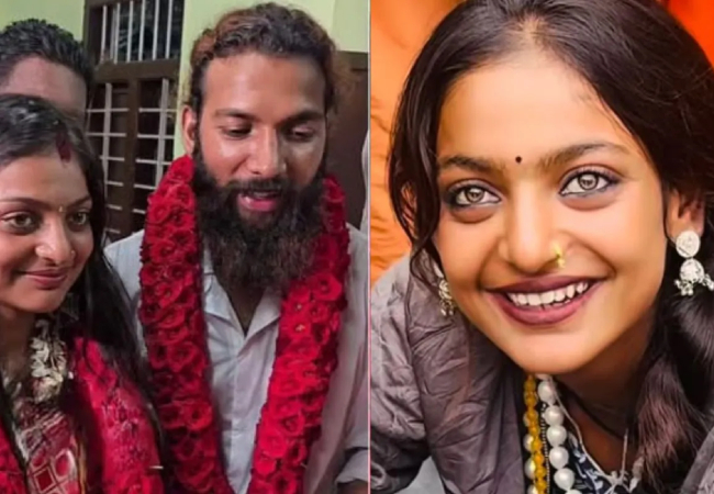 Video-महाकुंभ मेले में वायरल गर्ल मोनालिसा ने मुस्लिम बॉयफ्रेंड फरमान खान से मंदिर में कर ली शादी, परिवार आग बबूला,दंपति ने मांगी केरल पुलिस से सुरक्षा