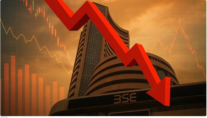 Stock Market Crash : 15 सौ से ज़्यादा शेयर 52 हफ़्ते के निचले स्तर पर पहुंचे, सेंसेक्स 1,636 अंक लुढ़का