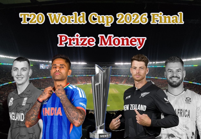 T20 World Cup 2026 Prize Money : चैंपियन और रनर-अप टीम होगीं पैसों की बरसात, सेमी-फाइनलिस्ट पर भी होगी माला-माल