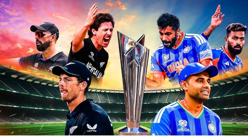 T20 World Cup Final : फाइनल में न्यूजीलैंड ने जीता टॉस, भारत को दिया पहले बल्लेबाजी का न्योता