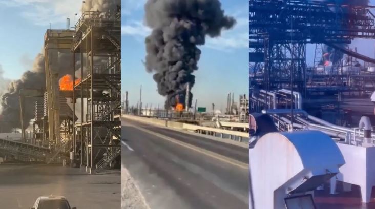 Texas Refinery Explosion : मिडिल ईस्ट में जंग के बीच टेक्सास की Valero refinery में धमाका , भीषण आग और धुआं दिखा