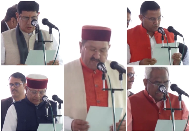 Uttarakhand Cabinet Expansion : उत्तराखंड में मंत्रिमंडल का विस्तार, भरत सिंह चौधरी ने संस्कृत में ली शपथ