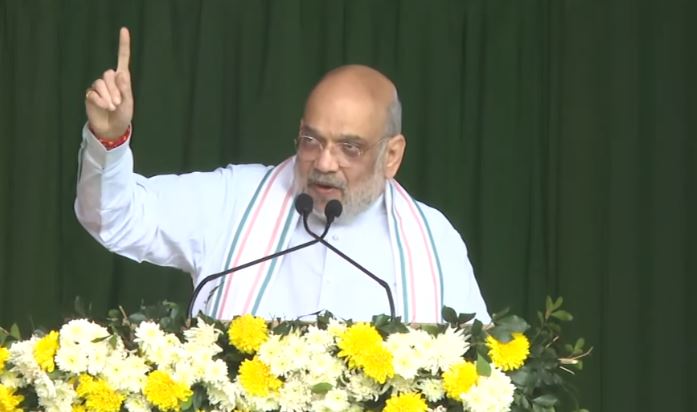 BJP ने 10 साल में असम को आतंकवाद मुक्त बना दिया, कांग्रेस के शासन में यहां गोलीबारी और होते थे बम धमाके: अमित शाह
