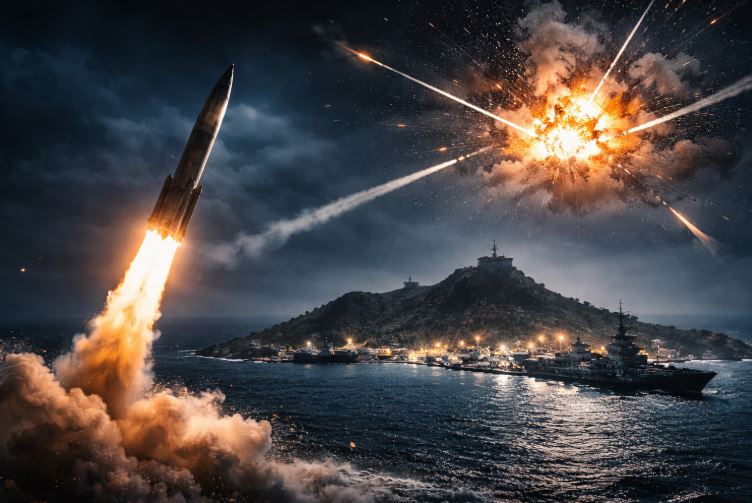 IRAN - US-ISRAEL WAR  :  ईरान ने डिएगो गार्सिया पर दागीं मिसाइलें ,  US-UK सैन्य ठिकाने को बनाया निशाना