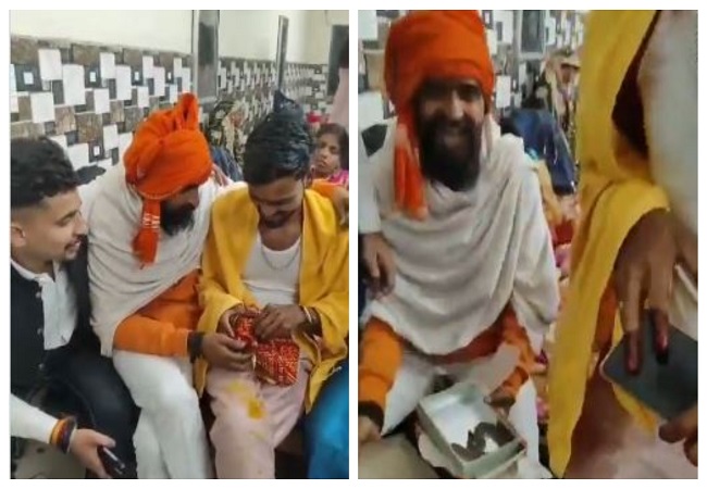 VIDEO: शादी में मिठाई के डिब्बे में दोस्त ने दिया ऐसा तोहफा की डर से कांप गई सबकी रुह, मची भगदड़