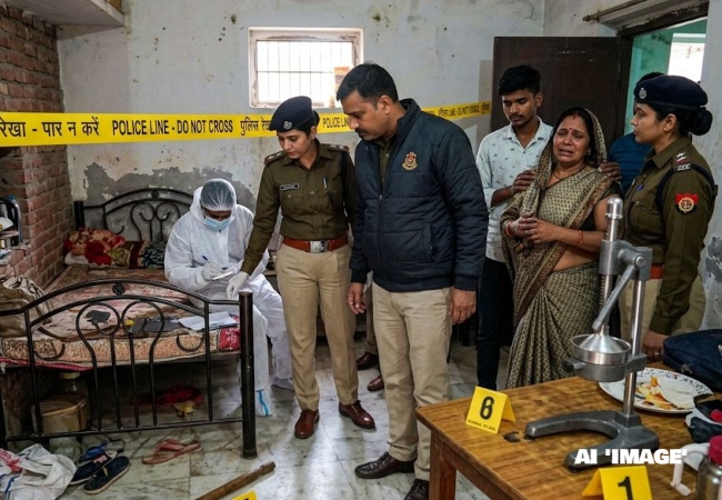 प्रयागराज में रिश्तों का कत्ल: बेटे और पत्नी के बीच अवैध संबंध के शक में पिता ने जूसर के हैंडल से बेटे की हत्या की