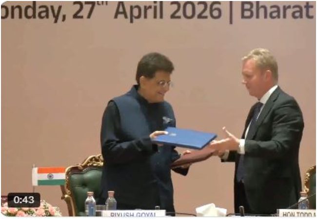 भारत-न्यूजीलैंड ने FTA पर किए हस्ताक्षर,100 फीसदी भारतीय निर्यात टैक्स-फ्री, जानिए सबकुछ