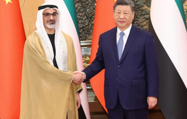 अबू धाबी के क्राउन प्रिंस से मिले जिनपिंग, टिकाऊ सुरक्षा ढांचा बनाने पर दिया जोर