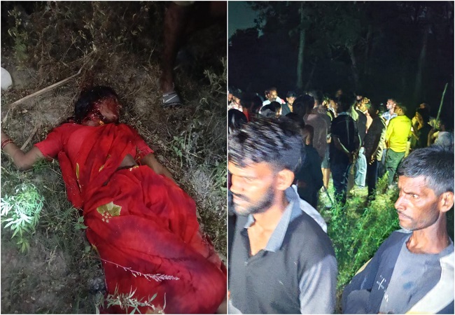 लखीमपुर खीरी में घर के बाहर सो रही महिला को उठा ले गया तेंदुआ,परिजनों का रो-रोकर बुरा हाल