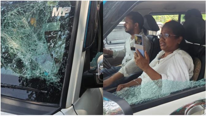 TMC सांसद मिताली बाग की कार पर हमला, भाजपा समर्थकों पर लाठियों से हमले का आरोप, सांसद और ड्राइवर घायल