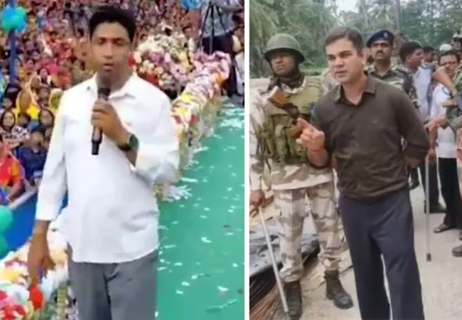 Video- पुलिस ऑब्जर्वर अजय पाल शर्मा को TMC उम्मीदवार जहांगीर खान ने दी खुली चुनौती, बोले-'खेल तुमने शुरू किया, खत्म हम करेंगे'