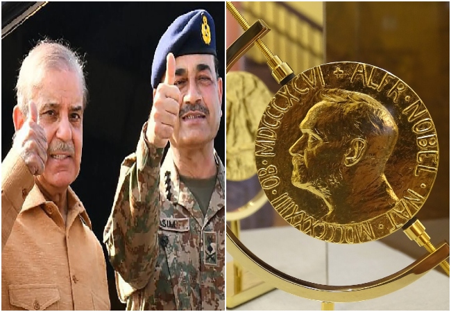 US-ईरान सीजफायर के बाद पाकिस्तान में उठी नोबेल प्राइज की मांग, शहबाज-मुनीर को दे रहे जंग रोकने का श्रेय