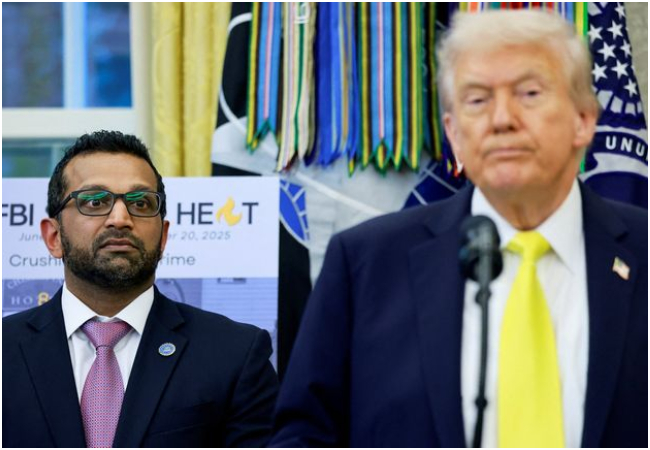 FBI प्रमुख काश पटेल की अमेरिकी राष्ट्रपति डोनाल्ड ट्रंप जल्द कर सकते हैं छुट्टी, लग रहे हैं ये गंभीर आरोप