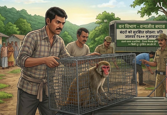 सही सलामत बंदर पकड़ने में सरकार देगी 600 रुपय प्रति बंदर, जानिए किस राज्य में चल रही ये योजना?