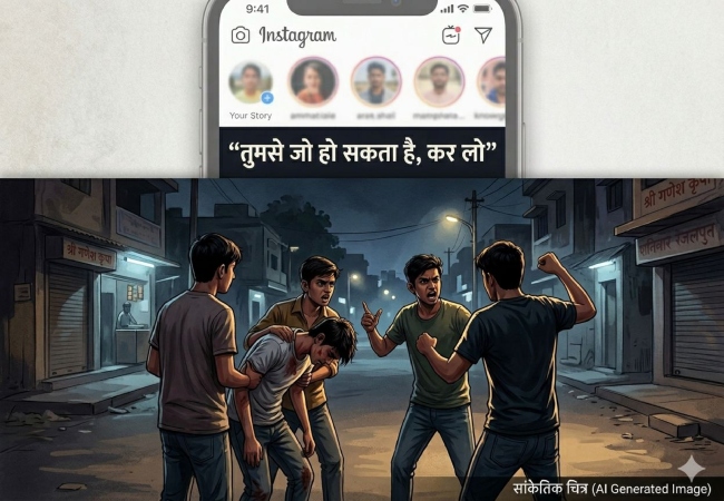 19 वर्षीय युवक ने इंस्टाग्राम में स्टोरी लगाई “तुमसे जो हो सकता है कर लो।” तो 3 युवकों ने ली जान