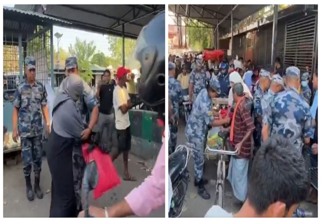 VIDEO: नेपाली सेना ने भारतीयों पर लगाया नया प्रतिबंध, सीमा पर हो रही है जांच, जबरदस्ती महिलाओं से छीन रहे है सामान