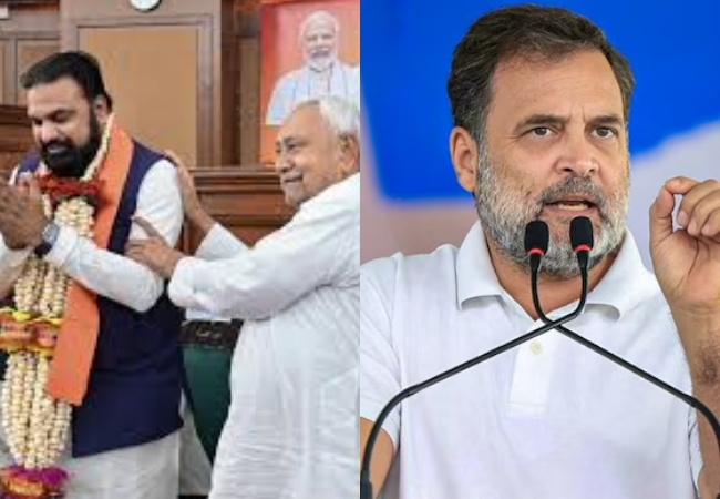“नीतीश कुमार भाजपा के दबाव में थे, इसलिए सीएम की कुर्सी छोड़ दी” — राहुल गांधी