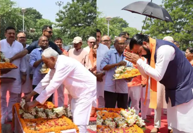 पटना में सुबह से ​ही हलचल तेज , आज मिलेगा बिहार को नया मुख्यमंत्री, नीतीश-सम्राट एक गाड़ी में साथ दिखें