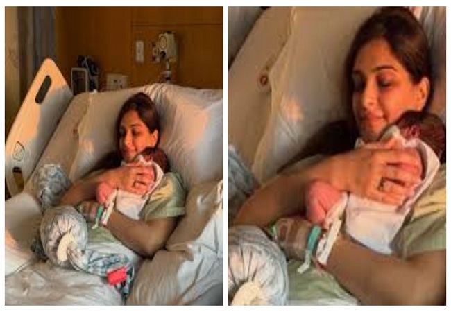 सोशल मीडिया पर अभिनेत्री सोनम कपूर ने अपने दूसरे बच्चे की फोटो की शेयर, मार्च में बेटे का हुआ था जन्म