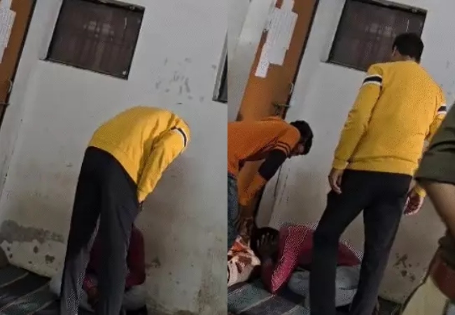 Video- थाने में SHO ने युवक को बेरहमी से पीटा, हंसते रहे पुलिसकर्मी, महिला दरोगा ने बना लिया ​था वीडियो